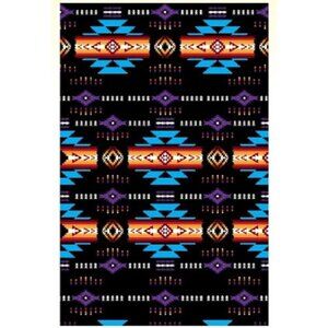 New Black Oversized Southwest Bath Beach Pool Gift Towel Geometric Aztec Navajo